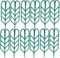 Garden Trellis for Climbing Plants 12 PCS Plastic Indoor Trellis for Potted Plants Green Stackable Mini Climbing Plant Stupport DIY Flower Pot Support for Pea Vegetable Clematis (12 Packs)