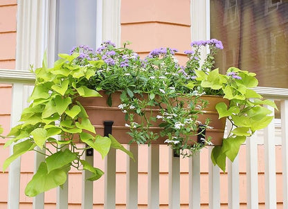 Achla Designs Medium Copper Flower Box with Wall Brackets