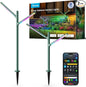 Govee Outdoor Garden Lights 2 Pack, RGBWWIC Smart LED Pathway Lights for Landscape Lighting, 16 Million Colors and 64 Scenes, IP66 Waterproof for Outdoor Patio, Compatible with Alexa, Matter