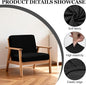 Cushion Covers 4 Pack, Stretch Slipcovers in Black Diamond Pattern