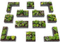 A ANLEOLIFE 12-Piece 18 Inch Tall Raised Garden Beds Kit, L-Shaped, Square & Rectangular Metal Planters for Flexible Backyard Layouts, Quartz Grey