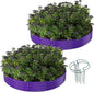 Galvanized Metal Planter Raised Garden Bed Kit for Gardening Outdoor Garden Box Raised Flower Bed 2PC Purple 3X3X1FT