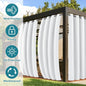 Outdoor Curtains 6 Panels, Waterproof Windproof White 54 x 84 Inch