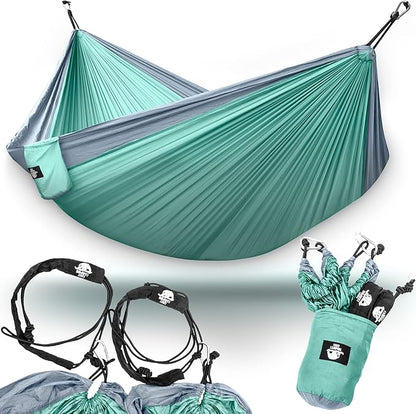 Legit 2 Person Camping Hammock - Double Tree Hammock - Portable & Heavy Duty - Perfect for Outdoor & Travel
