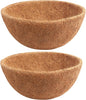 Y&M 2pcs 16“ Round Coconut Fiber Liner, 16'' Coco Liner Pre-Formed Replacement for Wall Hanging Planter Basket