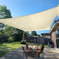 SUNLAX Sun Shade Sail 13' x 20' Butter Cream Rectangle Canopy Sail Shade Cover UV Block Permeable Sunshade Outdoor for Patio Backyard (We Make Custom Size)