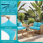 Cushion Covers, 12-Piece Stretch Sky Blue Outdoor Sofa Slipcover Set