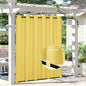 Easy-Going Linen Look Outdoor Curtains Waterproof Windproof Porch Curtains, Soft Thicken Outdoor Privacy Curtains for Patio, Gazebo, Grommet Top and Tab Bottom Drape, 1 Panel, 110x96 inch, Yellow