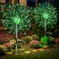 suddus St. Patrick's Day Decorations Solar Firework Lights - 150 LED Green Outdoor Garden Lights, 8 Modes DIY Sparkler Lights, Waterproof Solar Stake Lights for Yard, Pathway Flowerbed Decor (2 Pack)