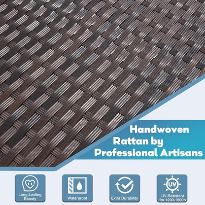 Outdoor Lounge Chairs, Pool Lounge Chairs Set of 2, Outdoor Chaise Lounge with Adjustable Backrest & Cup Holder,Grey Cushiom