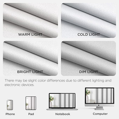 Joydeco Blackout Door Curtain for Doorway Privacy 78 Inches Long, Grommet Closet Curtain for Open Closet, Room Divider for Bedroom Living Room (Pure White, 40Wx78L, 1 Panel)