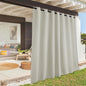 RYB HOME Extra Wide Outdoor Curtains for Patio Waterproof Heavy Duty Thermal Insulated in Summer Full Coverage Privacy for Porch, Gazebo & Pergola, W100 x L84, Natural, 1 Panel