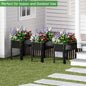 Raised Garden Bed with Detachable Tall Legs Elevated Metal Planter Box
