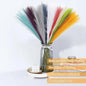Artificial Pampas Grass Stems 21.7 Inch, 90 Pcs Rainbow Set