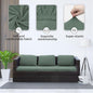 Cushion Covers for Outdoor Use, Stretch Polyester-Spandex, 4 to 14 Piece Sets