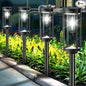 Solar Pathway Lights Outdoor 6 Pack, Bright Solar Path Lights Outside Waterproof, Solar Powered Landscape Light for Walkway Driveway Lawn Patio Sidewalk Garden Yard, Cool White