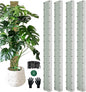 60" Metal Moss Pole, D Shape Sphagnum Moss Pole, Moss Poles for Climbing Plants, Monstera, Indoor Climbing Plants (4Pcs 60")