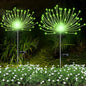 YOTOZU 2 PCS Solar Firework Light, Outdoor Solar Garden Decorative Lights 120 LED Powered 40 Copper Wires String DIY Landscape Light for Walkway Pathway Backyard Decor Parties Perfect Gifts(Green)