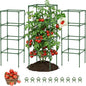 MQUPIN Tomato Cages,3 Packs Square Tomato Cage for Garden Plant Support,41 * 15 * 15in Heavy Duty Steel Plant Tower Stakes Trellis for Climbing Vegetables Flowers Fruits
