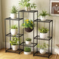 Metal Plant Stand Indoor Metal Plant Stands Outdoor Tiered Plant Shelf for Multiple Plants, 4 Tiers 8 Potted Plant Rack Holder Garden Shelves Flower Stand for Living Room Patio Corner (8 Tiers-B)