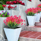 Rose Red Artificial Flower Bundles, 30 Pack UV Resistant Indoor Outdoor Plants