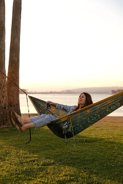 ENO, Eagles Nest Outfitters DoubleNest Lightweight Camping Hammock, 1 to 2 Person, Special Edition Colors, ATC