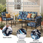 Cushion Covers, 8-Piece Stretch Set in Bluebell