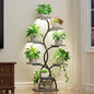 Plant Stand Indoor with Grow Light - 8 Tiered Plant Shelf Indoor, Corner Plant Stand, 49" Tall Plant Shelf with Lights for Indoor Growing, Lighted Flower Holder for Living Room, Balcony (Gray)