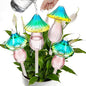 4 Pcs Plant Watering Globes Self Watering Planter Insert Glass Water Bulbs for Indoor and Outdoor Plants Mushroom Plant Watering Devices for Travel Vacation