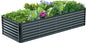 8x2x2FT Galvanized Raised Garden Bed,Galvanized Planter Boxes Outdoor, Large Metal Raised Garden Beds for Vegetables-Grey