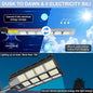 Flood Security Lights 2-Pack, Solar Power, Motion Sensor, IP66 Waterproof
