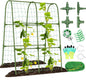 Cucumber Trellis for Raised Bed, Garden Arch Trellis for Climbing Plants Outdoor, Metal Garden Trellis for Spring Vegetables, Cucumber Trellis for Spring Tomato, Bean, Pea, Grape, Plant
