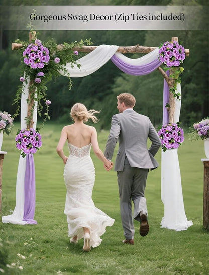 Artificial Flower Ball Centerpieces, Lilac Silk Roses