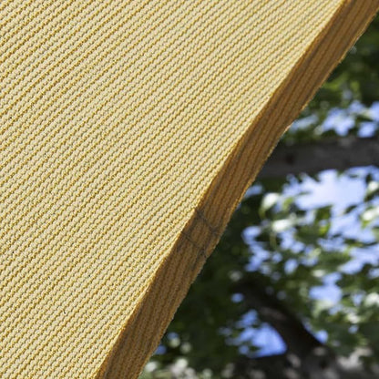 Amgo Custom Size 20' x 20' x 20' Sand Beige Triangle Sun Shade Sail Order to Make Canopy Awning UPF50+ AGSLT, 95% UV Blockage, Water & Air Permeable, 200GSM Commercial Standard (We Customize)