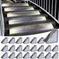 VOLISUN Solar Stair Lights 24 Pack, Solar Step Lights Waterproof IP67, Outdoor Step Light with 13 LEDs, Outdoor Lighting Decor for Yard Stair, Patio, Front Step, Front Porch and Deck(Cool White)