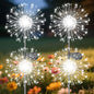 Garden Outdoor Lights, 4 Pack 120 LED Solar Garden Lights Fairy Lights Outdoor Waterproof Decorative Solar Firework Lights for Yard Patio Pathway Flowerbed Party Wedding Decor, White