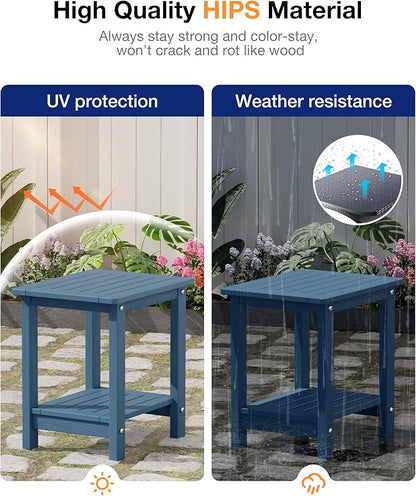 YEFU Outdoor Side Table for Patio: 16" HIPS Weather - Image 5
