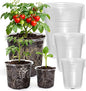 MIXC Clear Nursery Pots with Drainage Holes, 7/5/4 Inch Reinforced Transparent Plastic Seed Starter Pots, for Indoor Outdoor Gardening Seedling Planter, 30 Pack