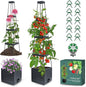 Raised Garden Bed Tomato Planter with Trellis, 58" Tomato Cage for Climbing Vegetables Plant, Self Watering Pots for Indoor Plants Garden Pots Patio Greenhouse Indoor Outdoor