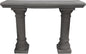 Emsco Group 2316 Lightweight Natural Sandstone Garden Shelf with Columns, 48", Granite