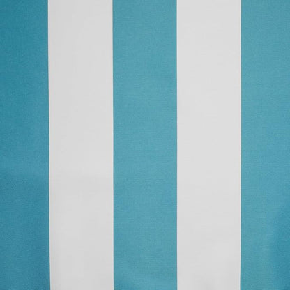 Exclusive Home Canopy Stripe Indoor/Outdoor Grommet Top Curtain Panel, 54"x108", Teal / White, Set of 2