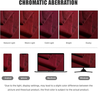 BONZER Waterproof Outdoor Curtains for Patio Porch Pergola Cabana Light Filtering Privacy Grommet Indoor Curtain Panels for Bedroom Living Room, 1 Panel, 54W x 120L inch, Red