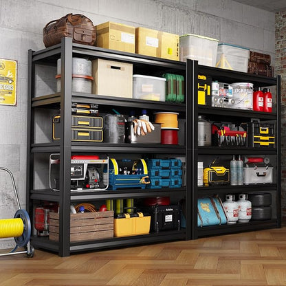 Garage Shelving-2050 lbs 5 Tier Storage Shelves,Adjustable Heavy Duty Metal Shelving Unit and Storage Large Rack,Utility Steel Shelf for Warehouse Industrial Pantry Basement Organizers 71"x46"x20"