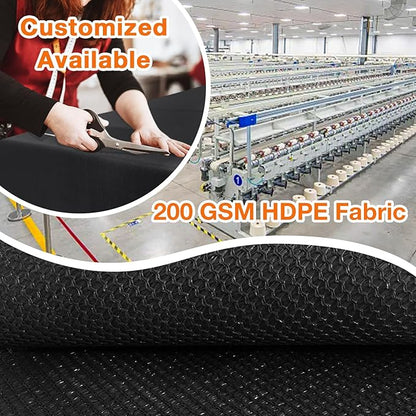 Artpuch Outdoor Pergola Shade Cover 8x8 FT Sun Shade Cloth with Grommets Black 90% UV Protection Canopy Patio Privacy Screen (Customized Available)