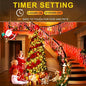 String Lights with 400 LEDs, 33 ft Red Outdoor Christmas Decor, 8 Modes