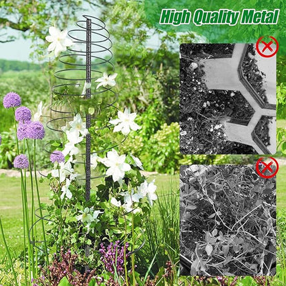 Trellis for Climbing Plants Outdoor, 2 Pack 73inch Tall Plants Trellis Support Metal Garden Trellis for Vegetables Flowers Plants Vine Support