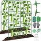 Cucumber Trellis for Raised Bed 50 x 34 Inch U-Shape Garden Trellis for Climbing Plants Outdoors Metal Garden Cucumbers Arch Trellis, Cucumber Plant Support for Tomato, Pea, Zucchini, Vine Flower