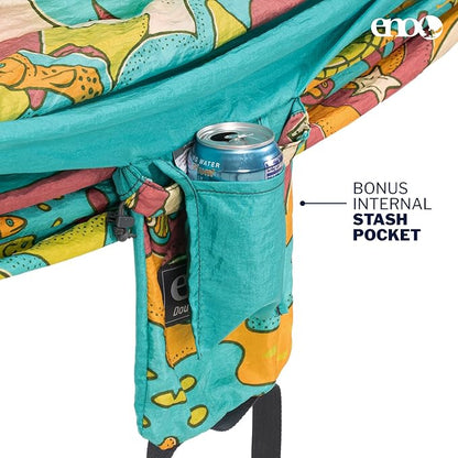 ENO, Eagles Nest Outfitters DoubleNest Lightweight Camping Hammock, 1 to 2 Person, Special Edition Colors, ATC