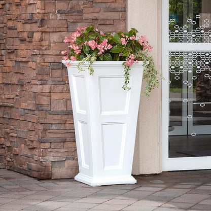 Mayne Fairfield 40-Inch Tall Planter – Weather-Resistant Indoor/Outdoor Garden Pot for Flowers, Patio, Porch, and Entryway, Durable Design