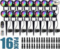 SUNVIE Christmas RGB Low Voltage Landscape Lights 12W LED Color Changing Landscape Lights Remote Control Waterproof Spotlights Outdoor Landscape Lighting for Yard Garden 16 Pack with Connector